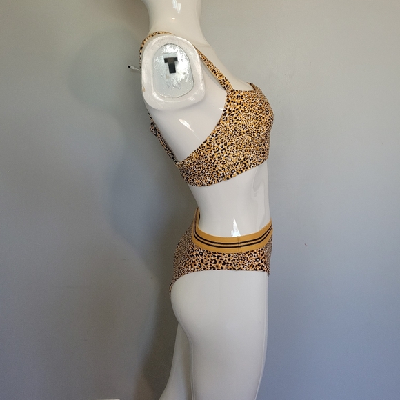 Seafolly Spirit Animal DD Square Neck Top and Sporty Bottom, GUC, Size S - Picture 2 of 9